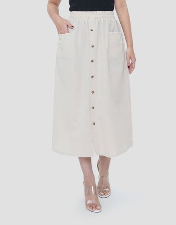 MXM FULL BUTTON ROK MAXI WANITA