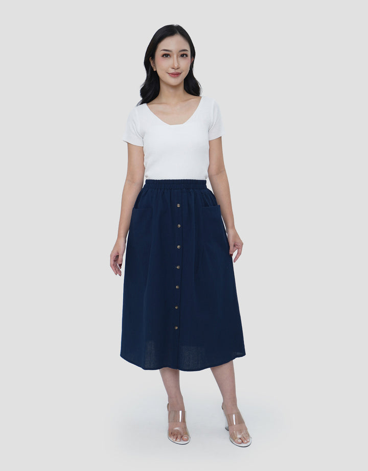 MXM FULL BUTTON ROK MAXI WANITA