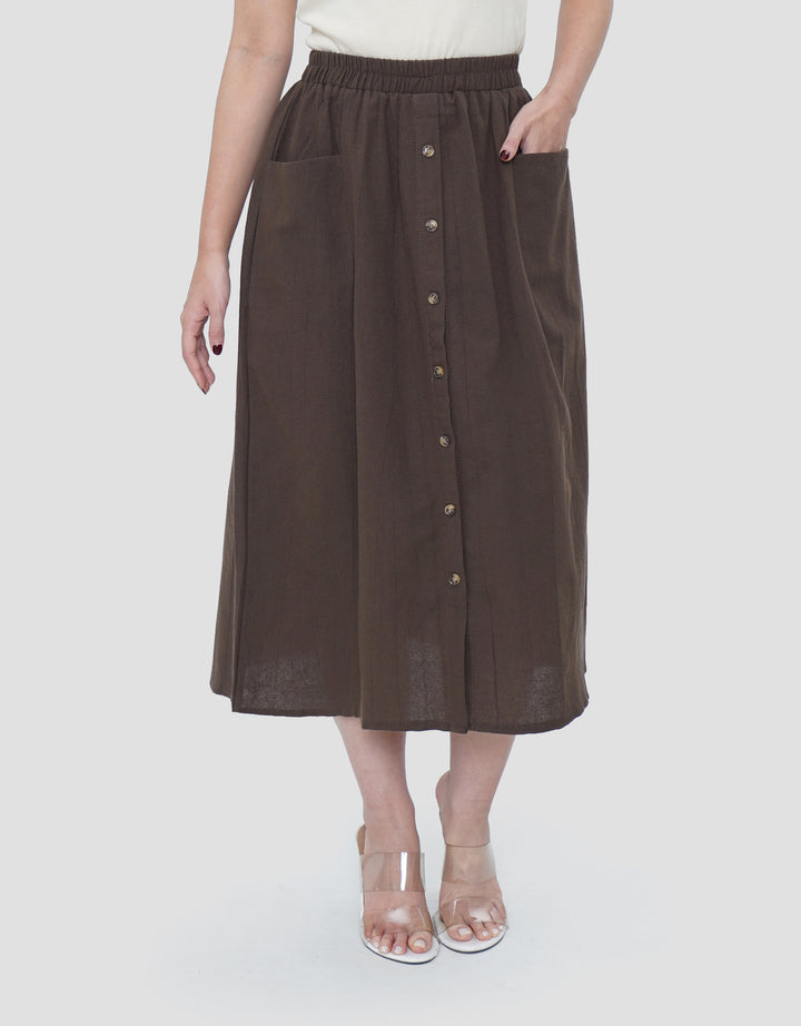 MXM FULL BUTTON ROK MAXI WANITA