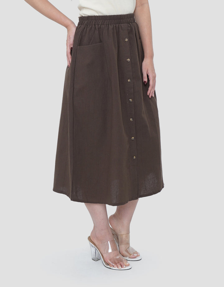MXM FULL BUTTON ROK MAXI WANITA