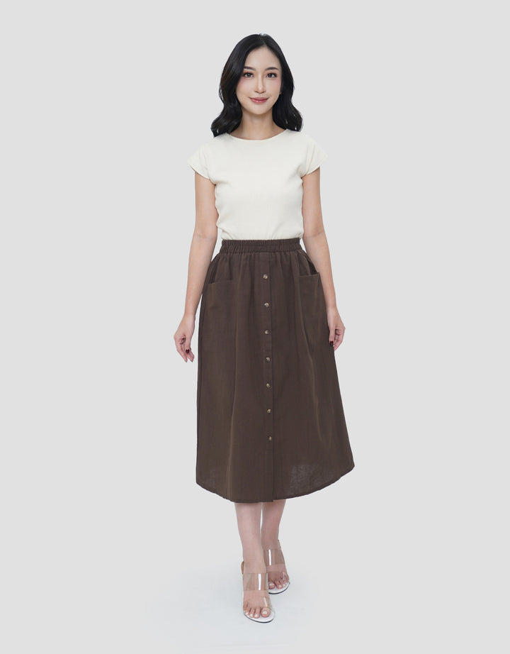 MXM FULL BUTTON ROK MAXI WANITA