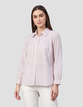 MXM FULL STRIPE PRINT KEMEJA LENGAM PANJANG WANITA