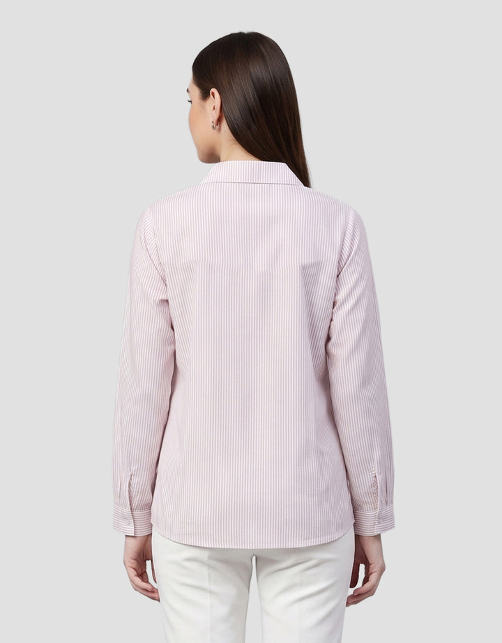 MXM FULL STRIPE PRINT KEMEJA LENGAM PANJANG WANITA