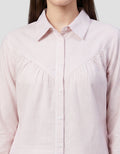MXM FULL STRIPE PRINT KEMEJA LENGAM PANJANG WANITA