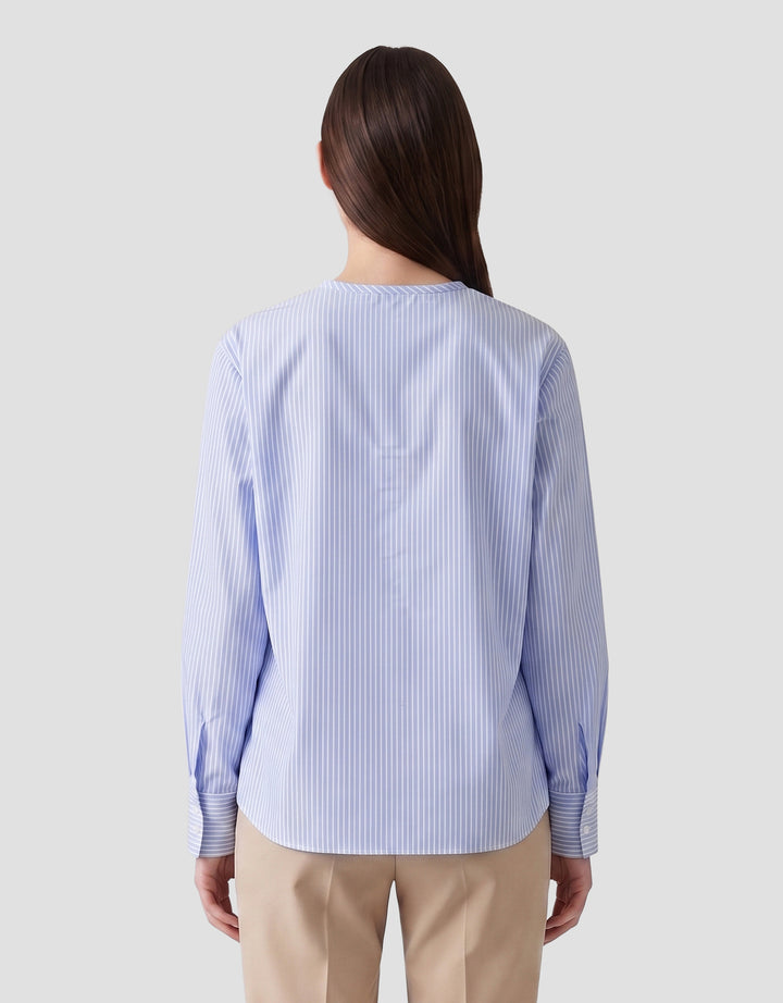 MXM PETER PAN COLLAR KEMEJA LENGAN PANJANG WANITA