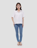 MXM CHECK PRINT KEMEJA LENGAN PENDEK WANITA