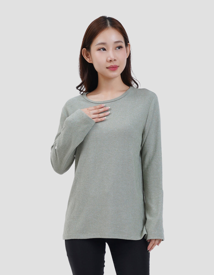 MXM SOFT KNIT KAOS LENGAN PANJANG WANITA