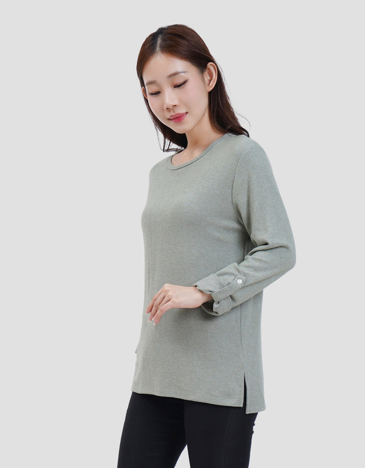 MXM SOFT KNIT KAOS LENGAN PANJANG WANITA