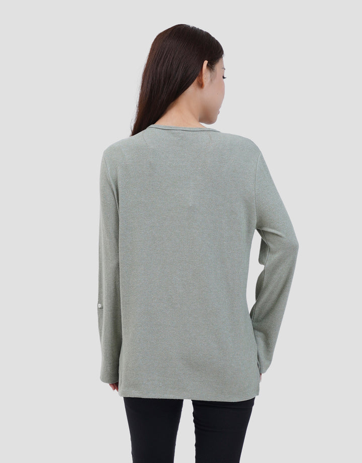 MXM SOFT KNIT KAOS LENGAN PANJANG WANITA