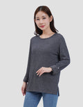 MXM SOFT KNIT KAOS LENGAN PANJANG WANITA