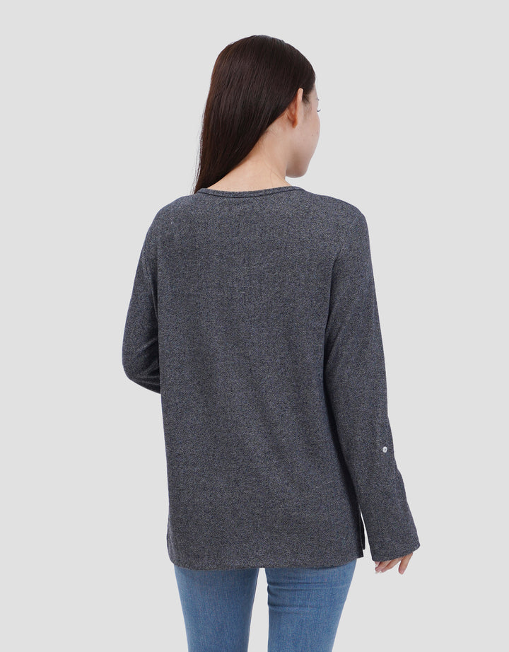 MXM SOFT KNIT KAOS LENGAN PANJANG WANITA