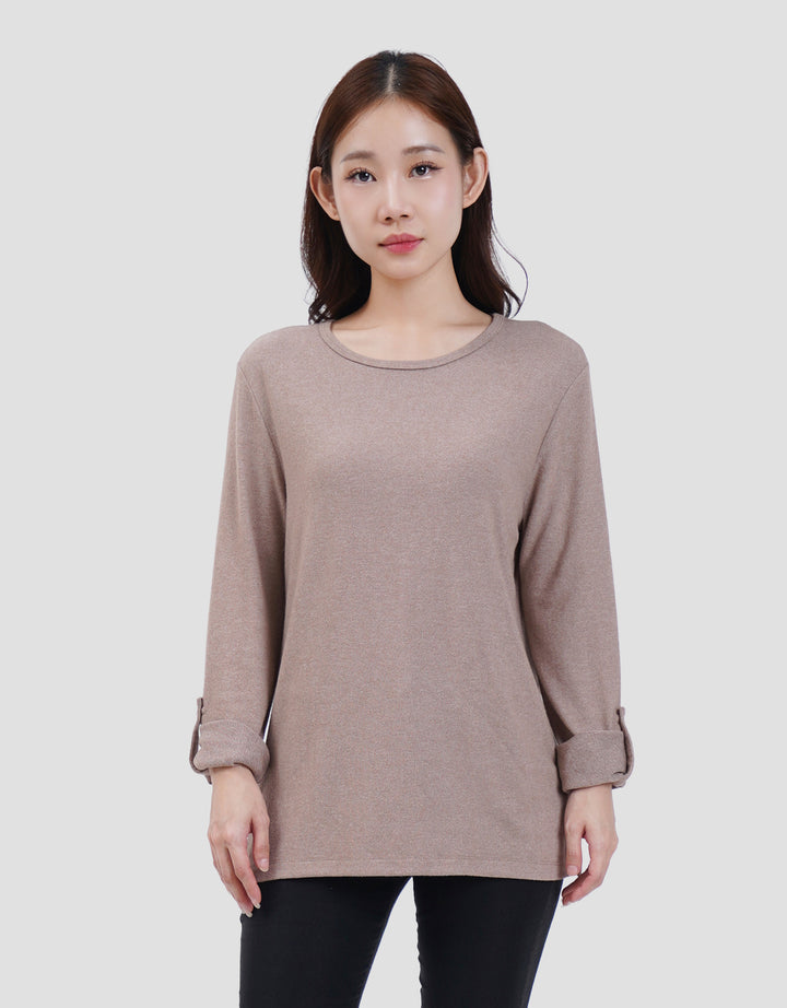 MXM SOFT KNIT KAOS LENGAN PANJANG WANITA