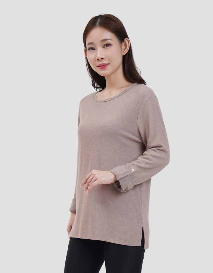 MXM SOFT KNIT KAOS LENGAN PANJANG WANITA