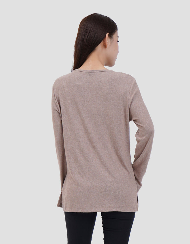 MXM SOFT KNIT KAOS LENGAN PANJANG WANITA