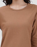 MXM ROUND NECK KRINKEL KAOS LENGAN PANJANG WANITA