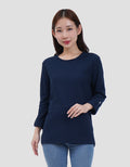 MXM ROUND NECK KRINKEL KAOS LENGAN PANJANG WANITA