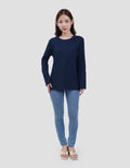 MXM ROUND NECK KRINKEL KAOS LENGAN PANJANG WANITA