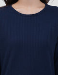 MXM ROUND NECK KRINKEL KAOS LENGAN PANJANG WANITA
