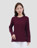 MXM ROUND NECK KRINKEL KAOS LENGAN PANJANG WANITA