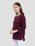 MXM ROUND NECK KRINKEL KAOS LENGAN PANJANG WANITA