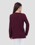 MXM ROUND NECK KRINKEL KAOS LENGAN PANJANG WANITA