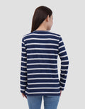 MXM NECK STRIPE KAOS LENGAN PANJANG WANITA