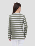 MXM NECK STRIPE KAOS LENGAN PANJANG WANITA