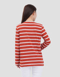 MXM NECK STRIPE KAOS LENGAN PANJANG WANITA