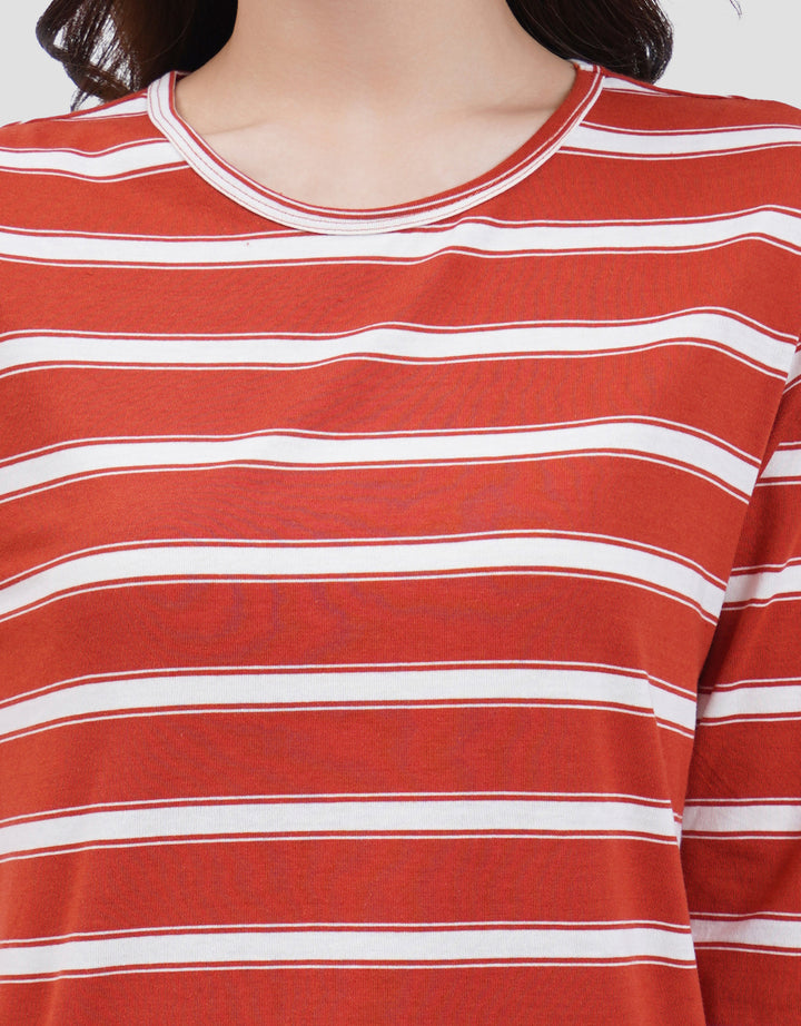 MXM NECK STRIPE KAOS LENGAN PANJANG WANITA