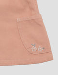 LITTLE M 2PC POCKET EMBRO OVERALL DRESS BAYI