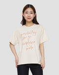 CONNEXION PRINT TEXT OVERSIZE KAOS WANITA