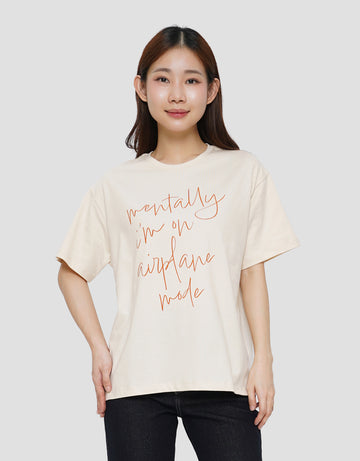 CONNEXION PRINT TEXT OVERSIZE KAOS WANITA