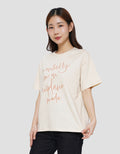 CONNEXION PRINT TEXT OVERSIZE KAOS WANITA