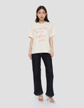 CONNEXION PRINT TEXT OVERSIZE KAOS WANITA