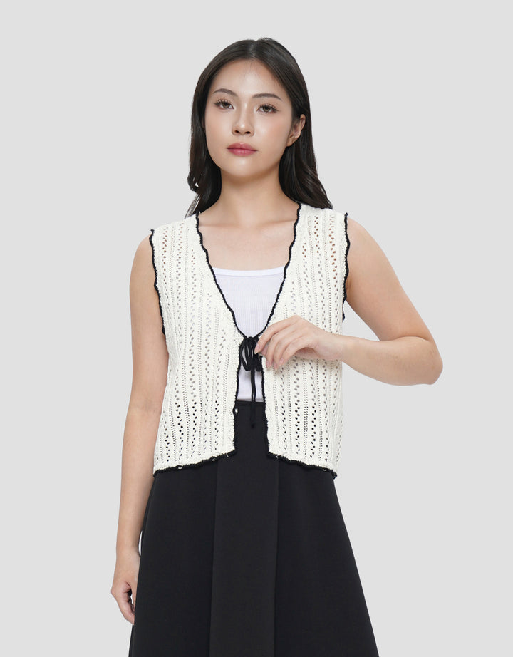 CONNEXION LIST ROPE CHROCET VEST WANITA