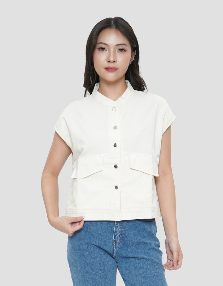 CONNEXION RIGGID TWILL COLLAR KEMEJA WANITA