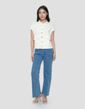 CONNEXION RIGGID TWILL COLLAR KEMEJA WANITA