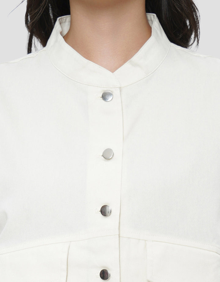 CONNEXION RIGGID TWILL COLLAR KEMEJA WANITA