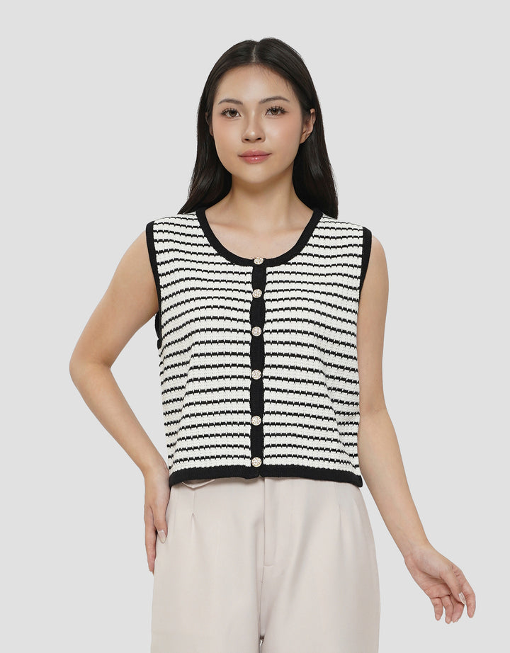 CONNEXION SLEEVELESS SWEATER WANITA