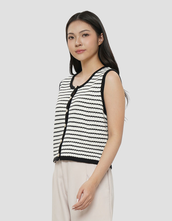 CONNEXION SLEEVELESS SWEATER WANITA