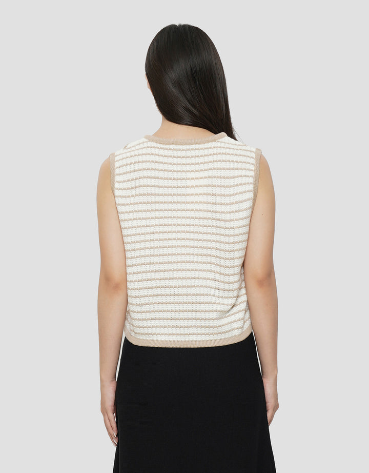 CONNEXION SLEEVELESS SWEATER WANITA