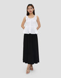 CONNEXION SMOCKED WAIST SQUARE NECK BLOUSE WANITA