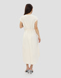 CONNEXION ELASTIC WAIST MIDI DRESS WANITA