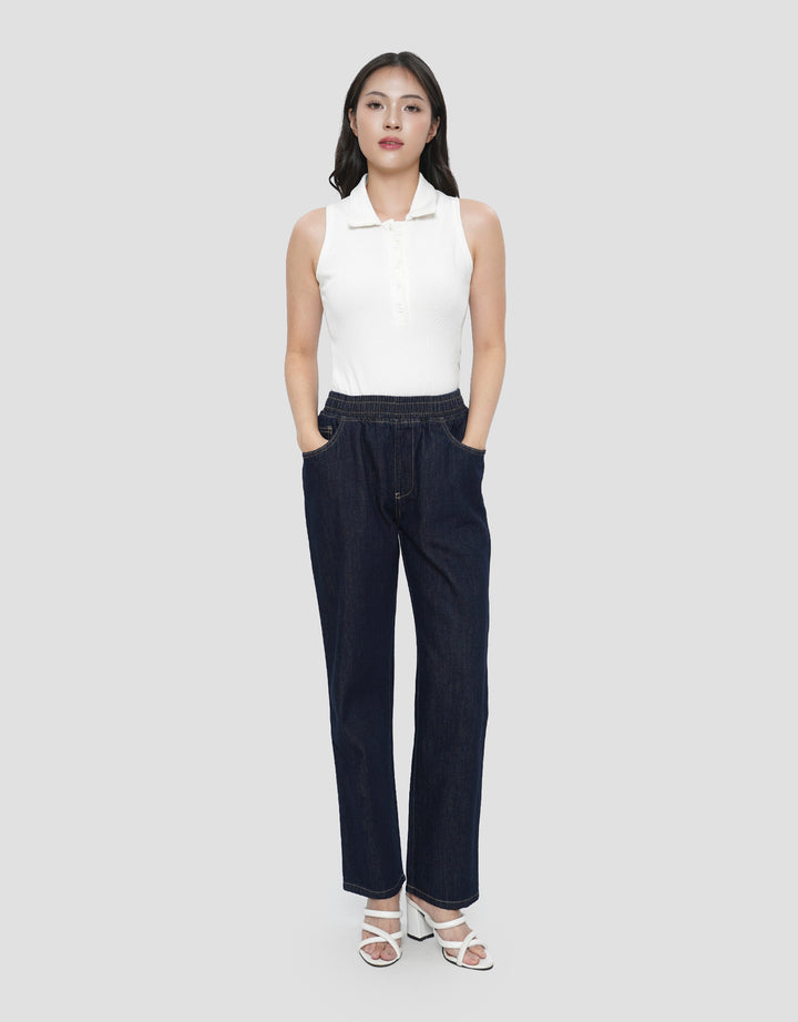 CONNEXION JEANS DRAWSTRING CELANA JOGGER WANITA