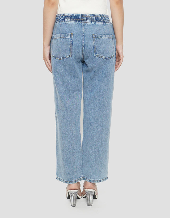 CONNEXION JEANS DRAWSTRING CELANA JOGGER WANITA