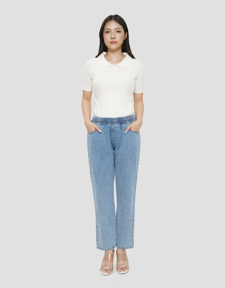 CONNEXION JEANS DRAWSTRING CELANA JOGGER WANITA