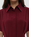CONNEXION BELT BUCKLE MIDI DRESS WANITA