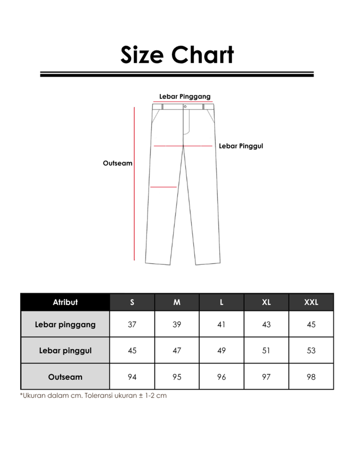 CONNEXION TAPPERED PLEATED CELANA PANJANG WANITA