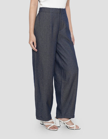 CONNEXION ELASTIC CLEAN BARREL JEANS CELANA WANITA