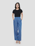CONNEXION ELASTIC CLEAN BARREL JEANS CELANA WANITA